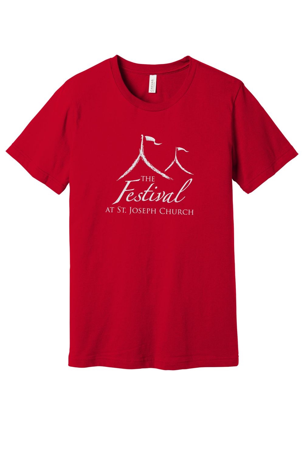 NEW Adult Bella & Canvas Soft Short Sleeve Tee - Solid Red, Athletic Heather
