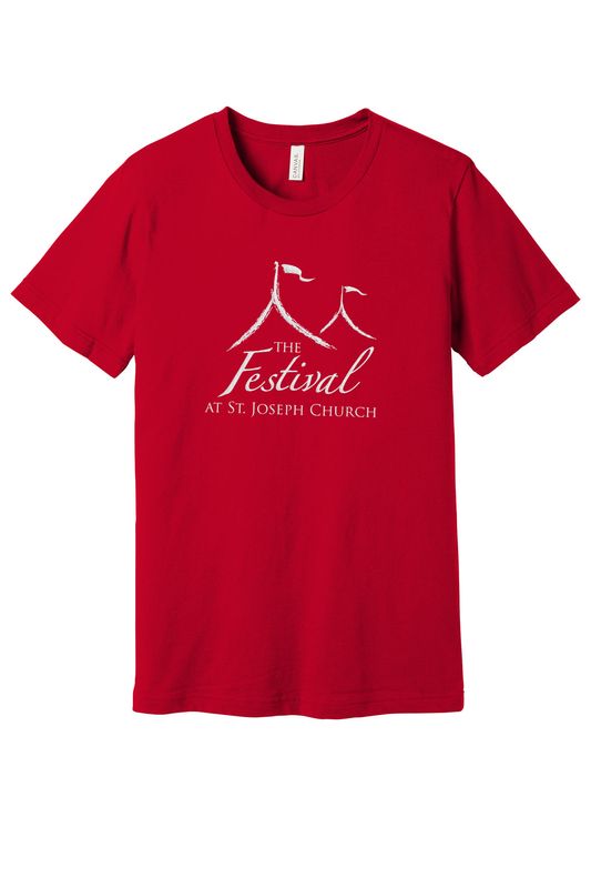 NEW Adult Bella & Canvas Soft Short Sleeve Tee - Solid Red, Athletic Heather