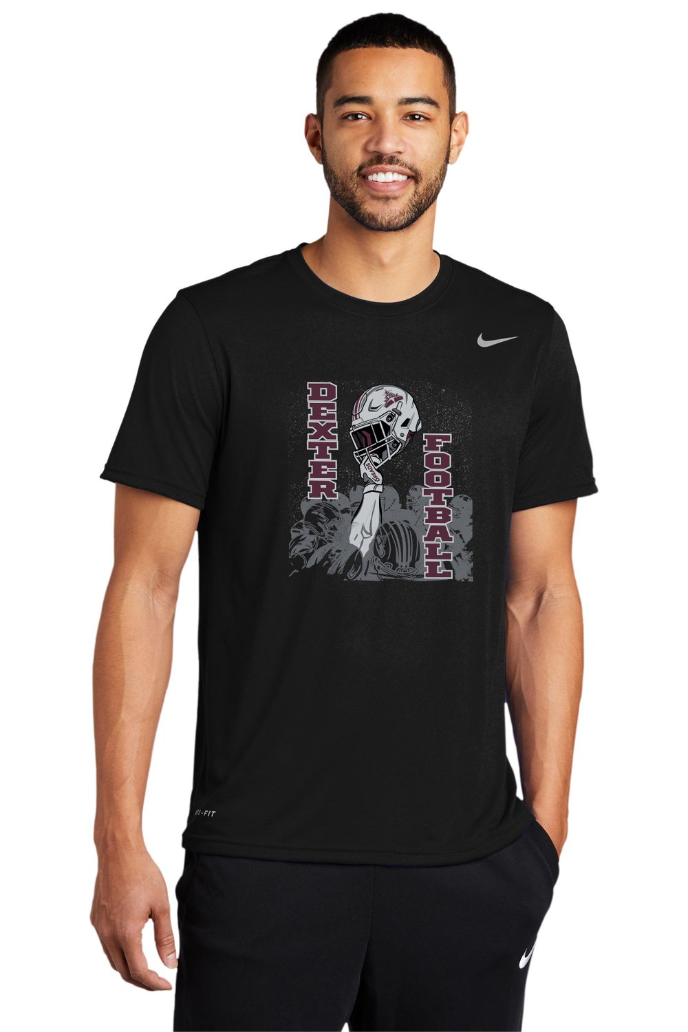 (OPTIONAL NIKE PLAYER PACK ITEM) Nike Performance Short Sleeve Tee (Youth Sizes Available) - Black