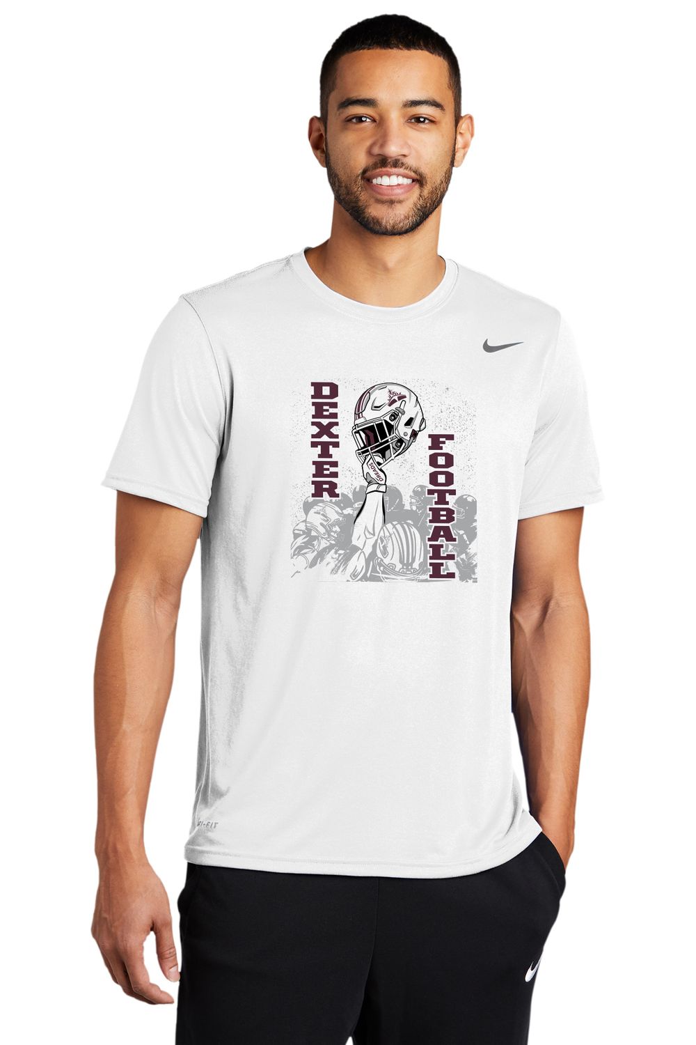 (OPTIONAL NIKE PLAYER PACK ITEM) Nike Performance Short Sleeve Tee (Youth Sizes Available) - White