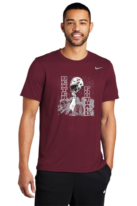 (OPTIONAL NIKE PLAYER PACK ITEM) Nike Performance Short Sleeve Tee (Youth Sizes Available) - Maroon