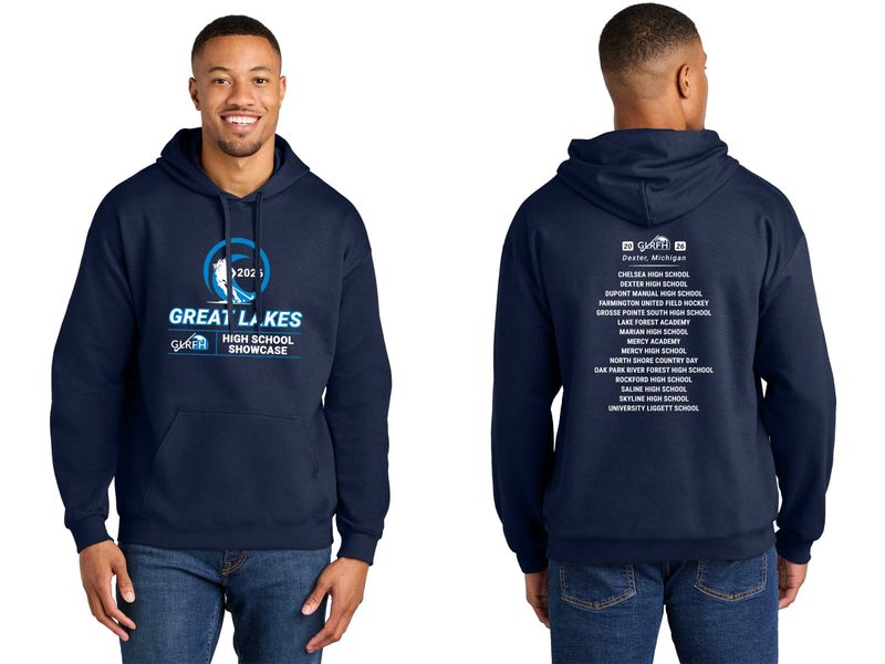Gildan Softstyle Midweight Pullover Hooded Sweatshirt- Navy