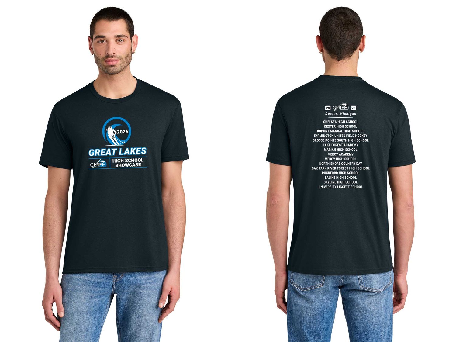 Perfect Tri Blend Soft T shirt - Navy