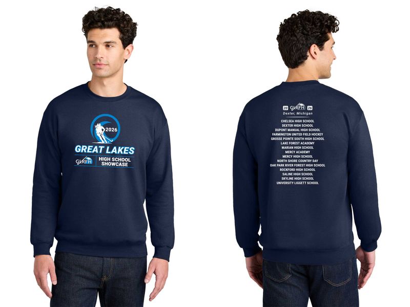 Gildan Softstyle Crewneck Sweatshirt- Navy