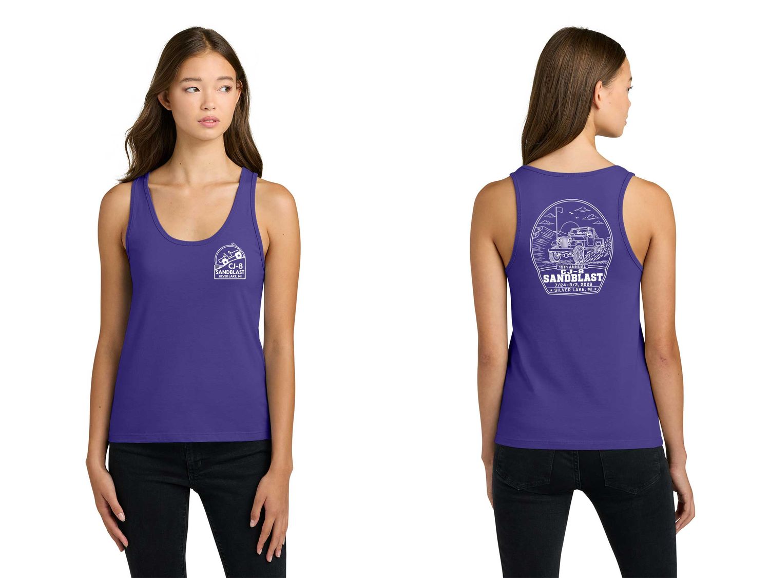 Next Level Apparel Women’s Soft Cotton Tank- Purple Rush Next Level Apparel Women’s Soft Cotton Tank- Purple Rush