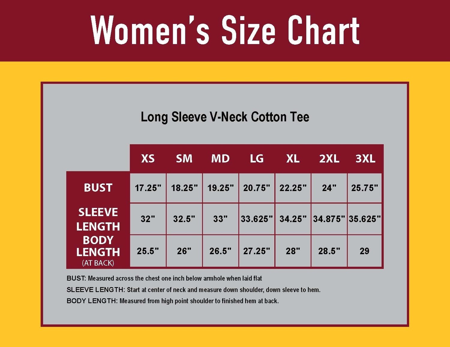 Ladies V-Neck Long Sleeve Cotton Tee- Team Purple
