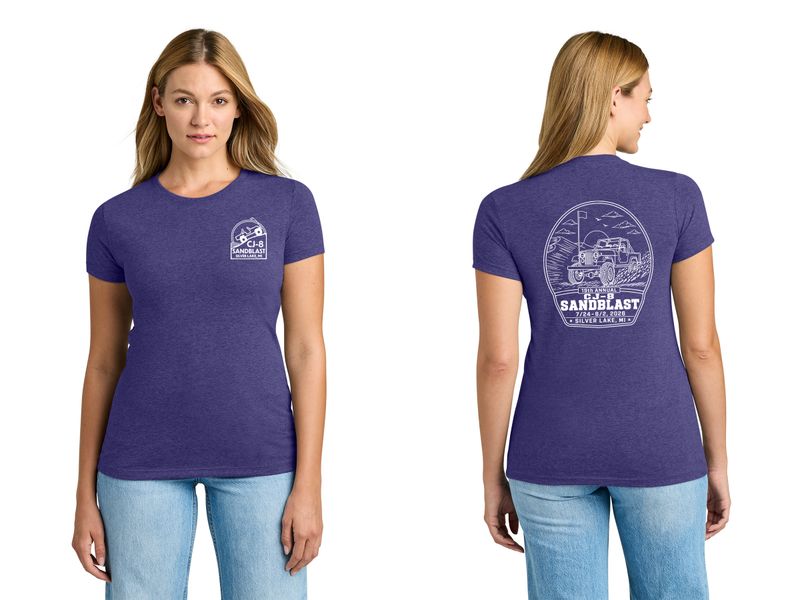 Next Level Women’s Tri-Blend Tee- Purple Rush