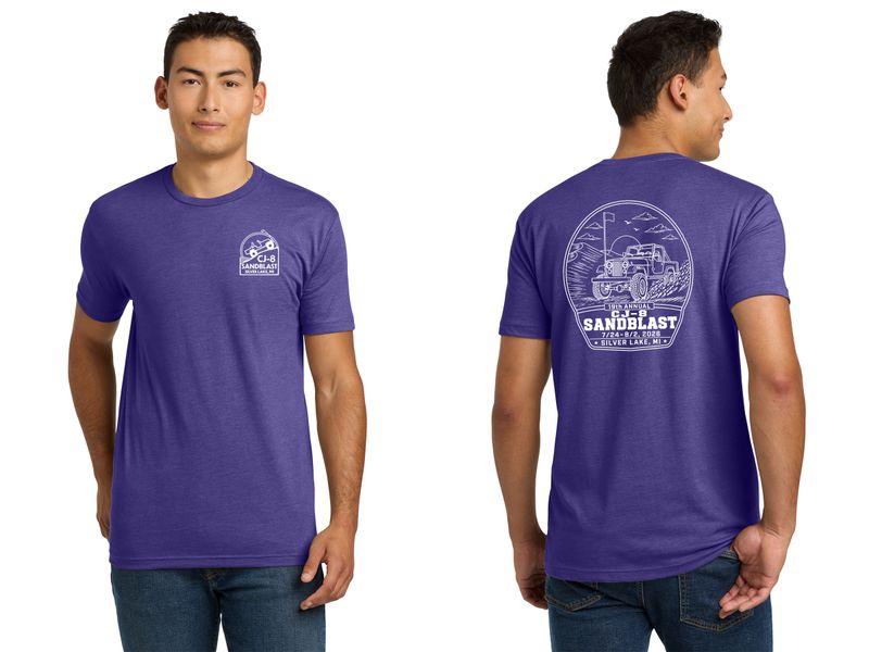 Unisex Next Level Short Sleeve Tee - Purple Rush