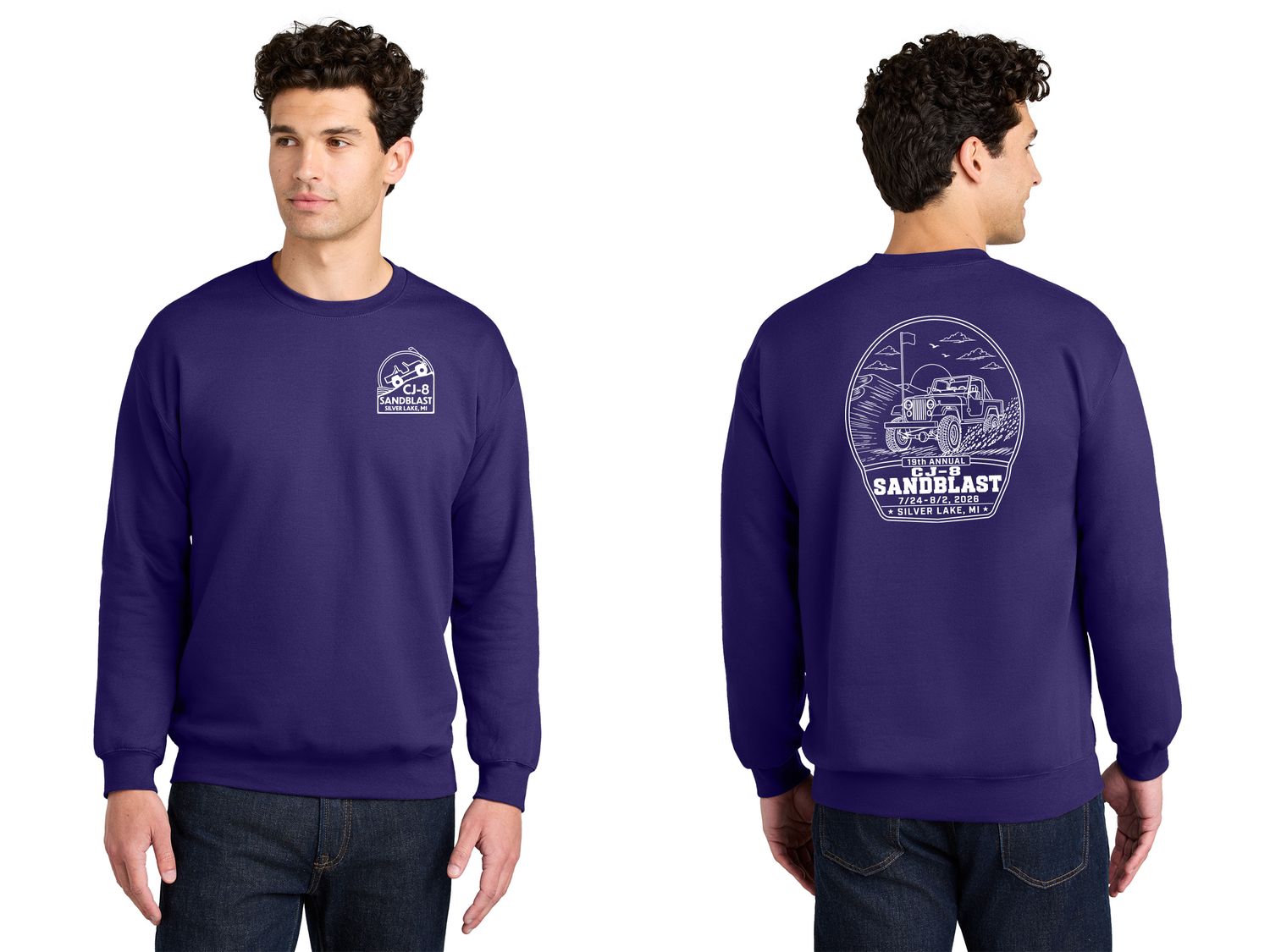 Gildan Softstyle Crewneck Sweatshirt- Purple Gildan Softstyle Crewneck Sweatshirt- Purple
