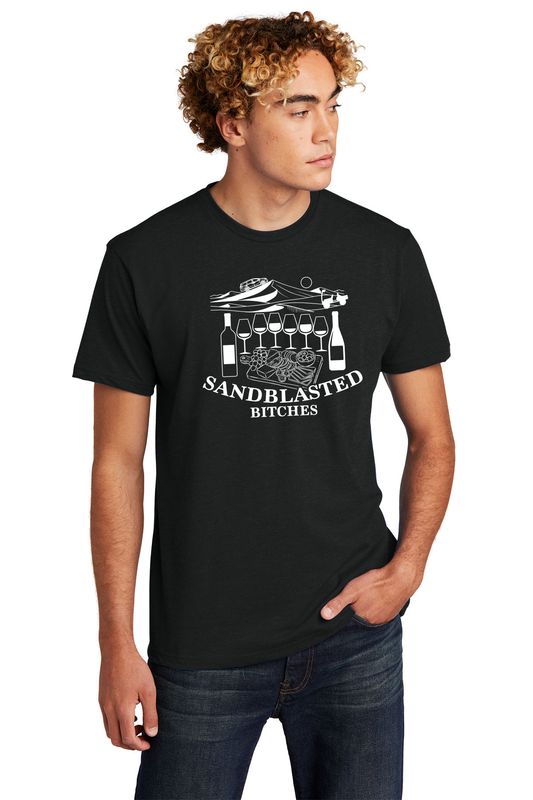 Sandblasted Bitches: Unisex Next Level Short Sleeve Tee - Black