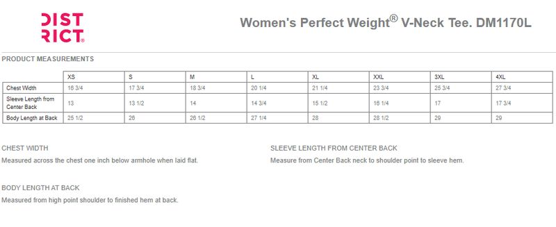 District Women’s Perfect Weight V-Neck Tee- Baked Clay