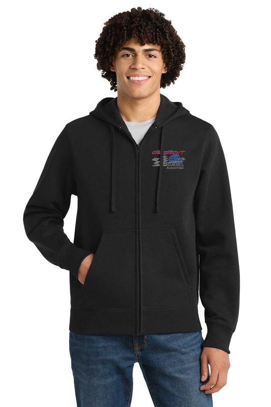 Sport-Tek Full-Zip Hooded Sweatshirt- Navy, Vintage Heather, Black