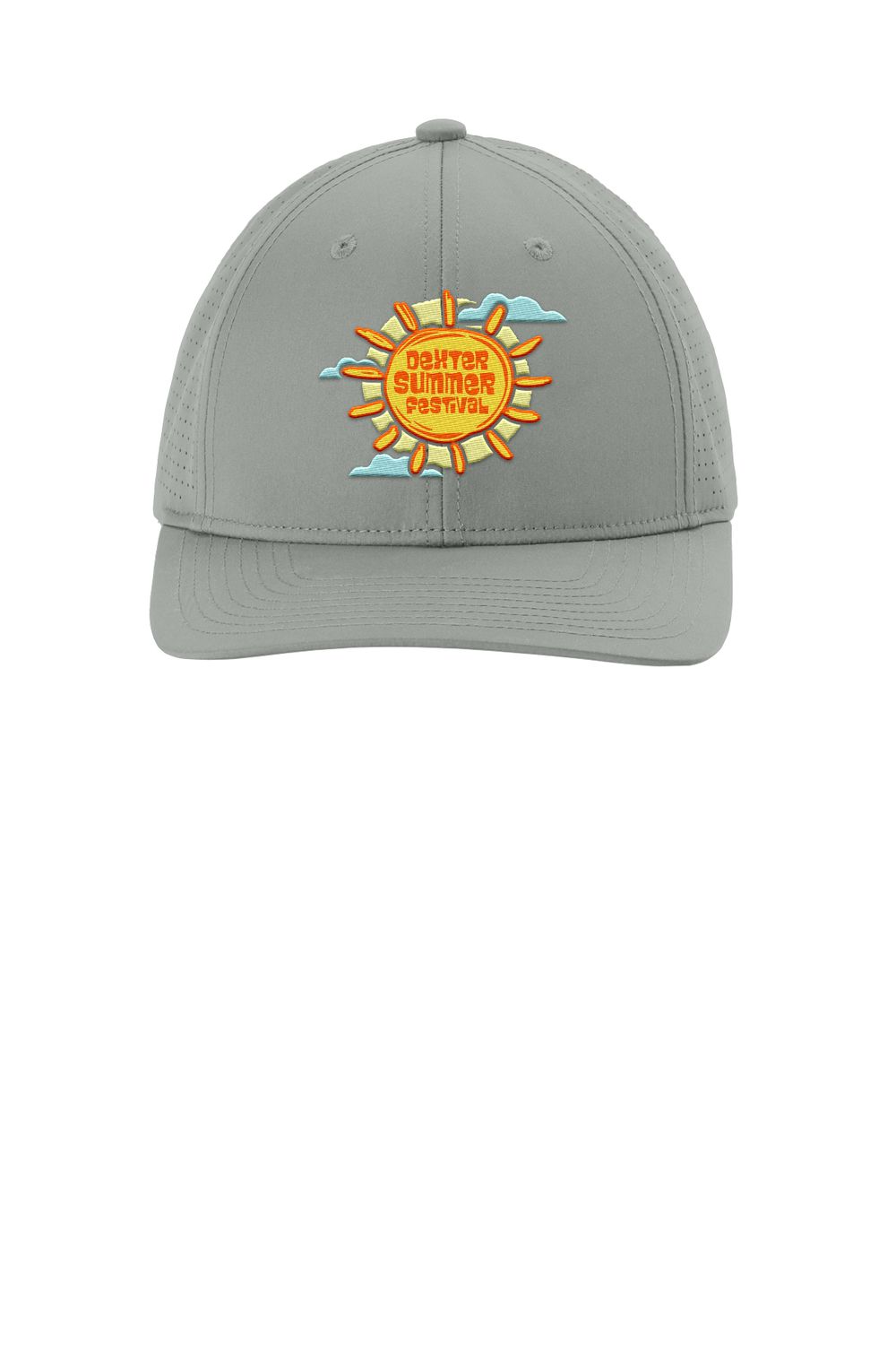 Sport-Tek Pro-Cut Adjustable Cap- Silver