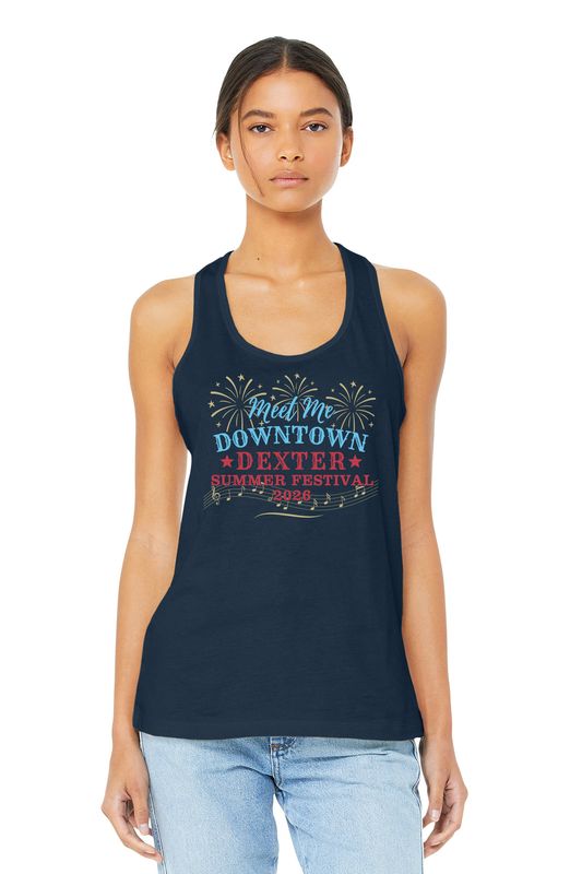 Women's Jersey Racerback Tank- Navy, Athletic Heather, Royal Blue, Cherry Pink, Teal