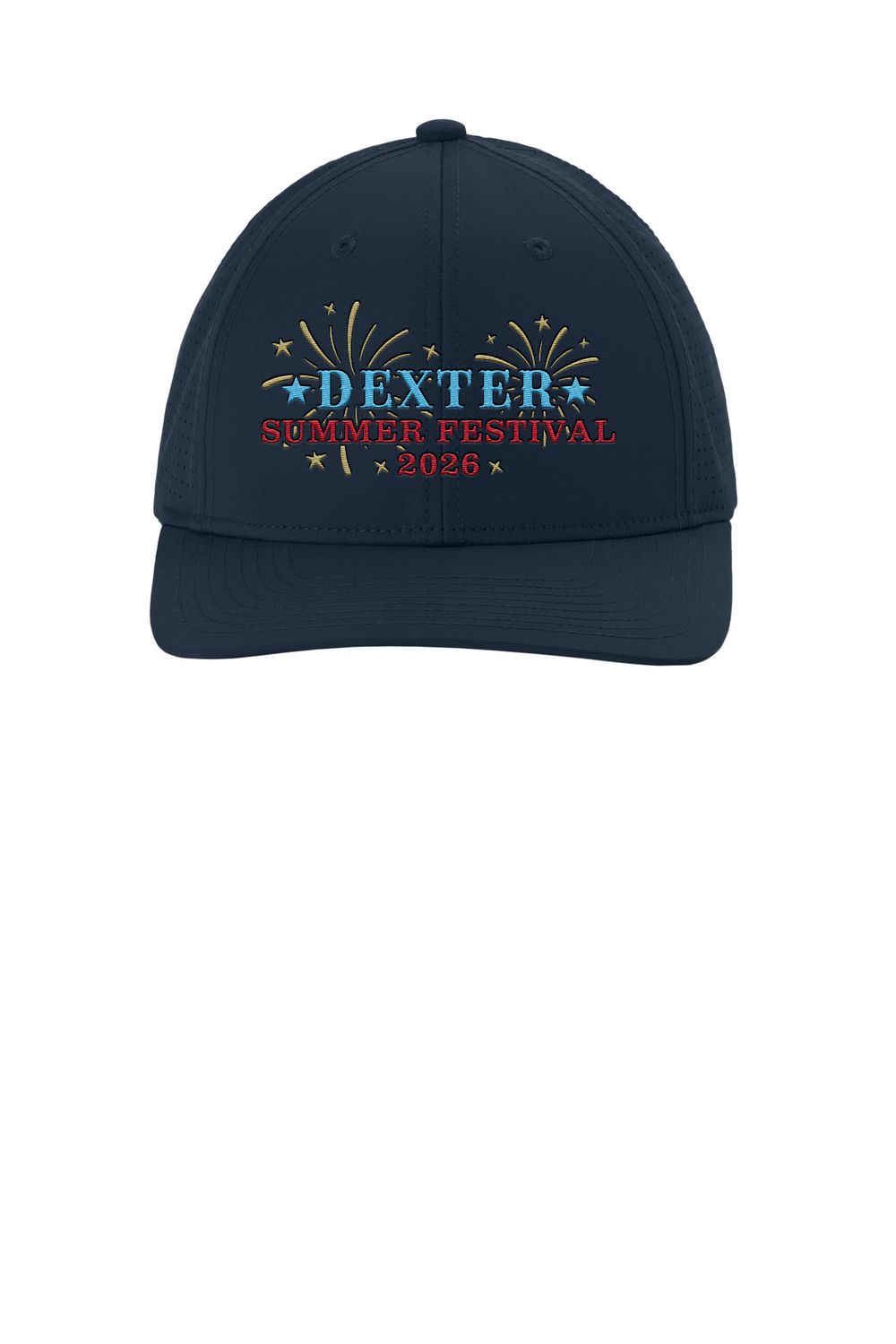 Sport-Tek Pro-Cut Adjustable Cap- Navy, White, Royal
