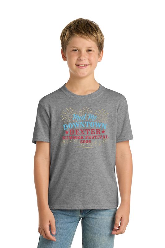 Port & Co Youth Core Blend Tee- Navy, Athletic Heather, Yellow, Royal Blue