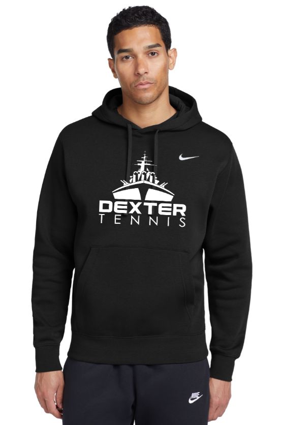 Nike Club Fleece Hooded Sweatshirt - Black