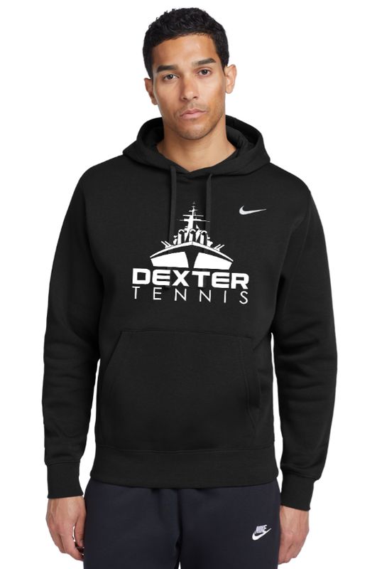 Nike Club Fleece Hooded Sweatshirt - Black