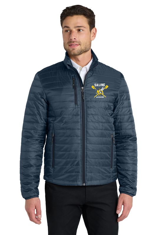 Packable Puffy Jacket- Navy