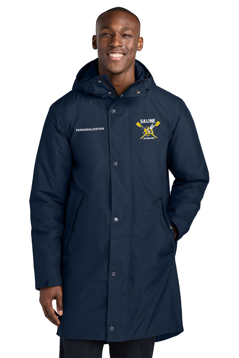 Sport-Tek Waterproof Insulated Sideline Parka- True Navy Sport-Tek Waterproof Insulated Sideline Parka- True Navy