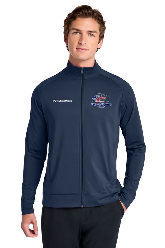 Sport-Tek® Sport-Wick® Stretch Full-Zip Cadet Jacket - Navy