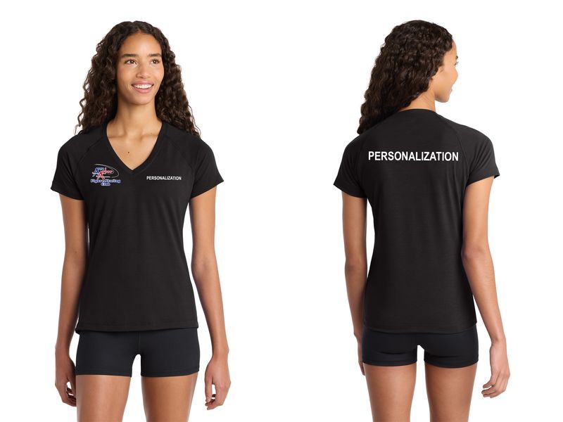 Sport-Tek® Women's Ultimate Performance V-Neck - True Royal, Black, Heather Grey