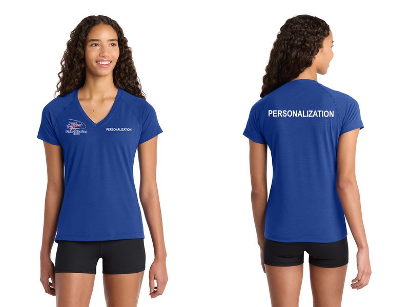 Sport-Tek® Women's Ultimate Performance V-Neck - True Royal, Black, Heather Grey