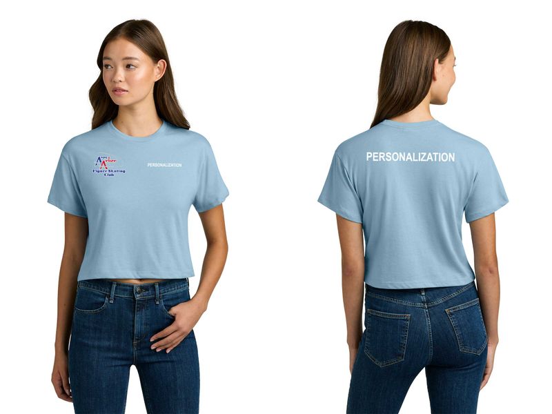 Next Level Apparel® Women’s Ideal Crop Top - Royal, Stonewash Denim, Dessert Pink, Black, Heather Grey
