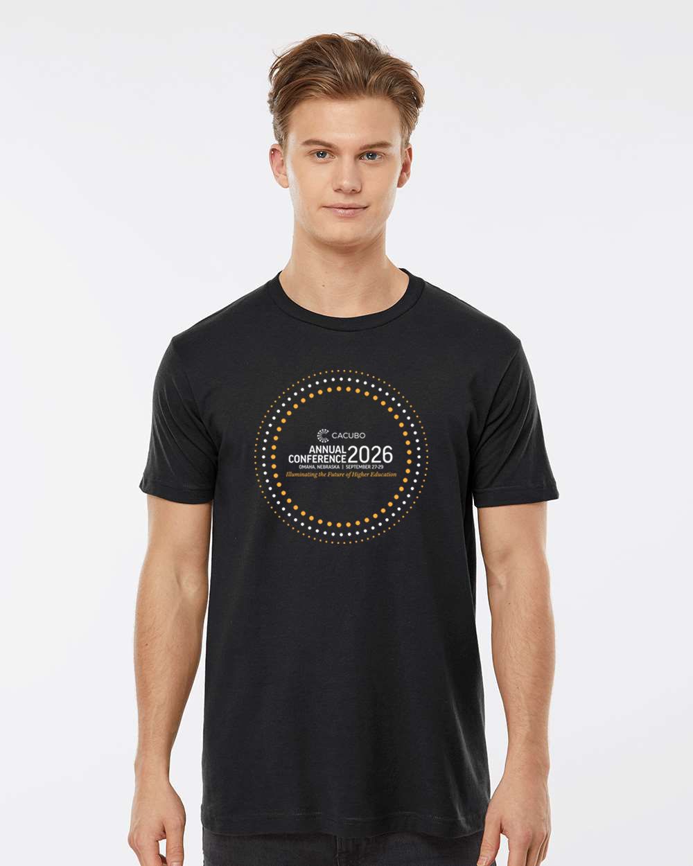 2026 Conference Circle - Unisex Fine Jersey T-Shirt - Black, Navy, Heather Charcoal 2026 Conference Circle - Unisex Fine Jersey T-Shirt - Black, Navy, Heather Charcoal