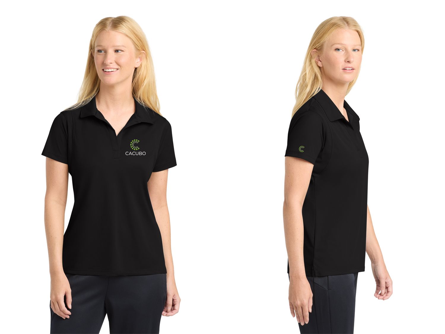Women's Short Sleeve Polo - Black, True Navy, Iron Grey Women's Short Sleeve Polo - Black, True Navy, Iron Grey