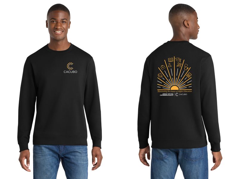 2026 Conference Sunray - Port & Co® Fan Favorite® Fleece Crewneck Sweatshirt - Jet Black, Team Navy, Dark Heather Grey