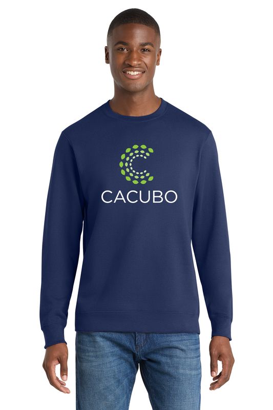 CACUBO - Port & Co® Fan Favorite® Fleece Crewneck Sweatshirt - Jet Black, Team Navy, Dark Heather Grey