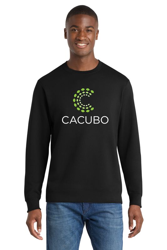 CACUBO - Port & Co® Fan Favorite® Fleece Crewneck Sweatshirt - Jet Black, Team Navy, Dark Heather Grey