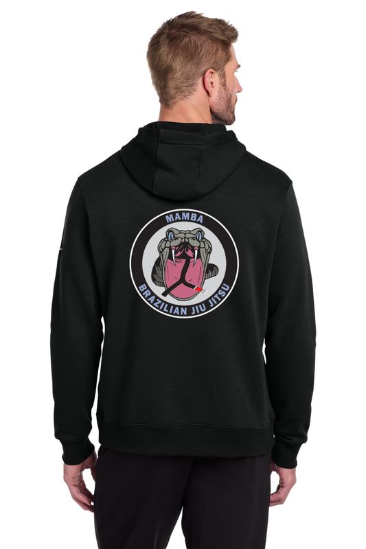 Nike Club Fleece Sleeve Swoosh Pullover Hoodie - Black, Anthracite