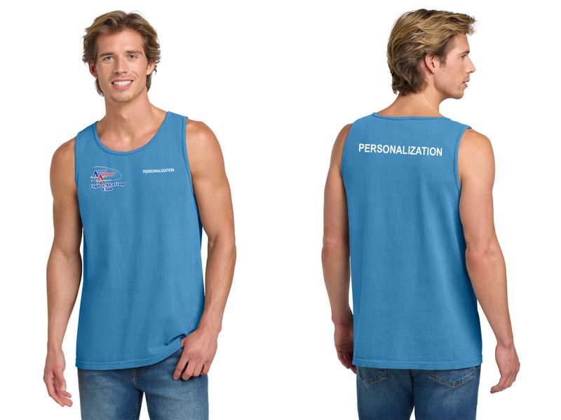 Comfort Colors® Heavyweight Ring Spun Tank Top - Royal Caribe, Light Green, Neon Pink, Grape, Black, Granite, Blossom, Chambray
