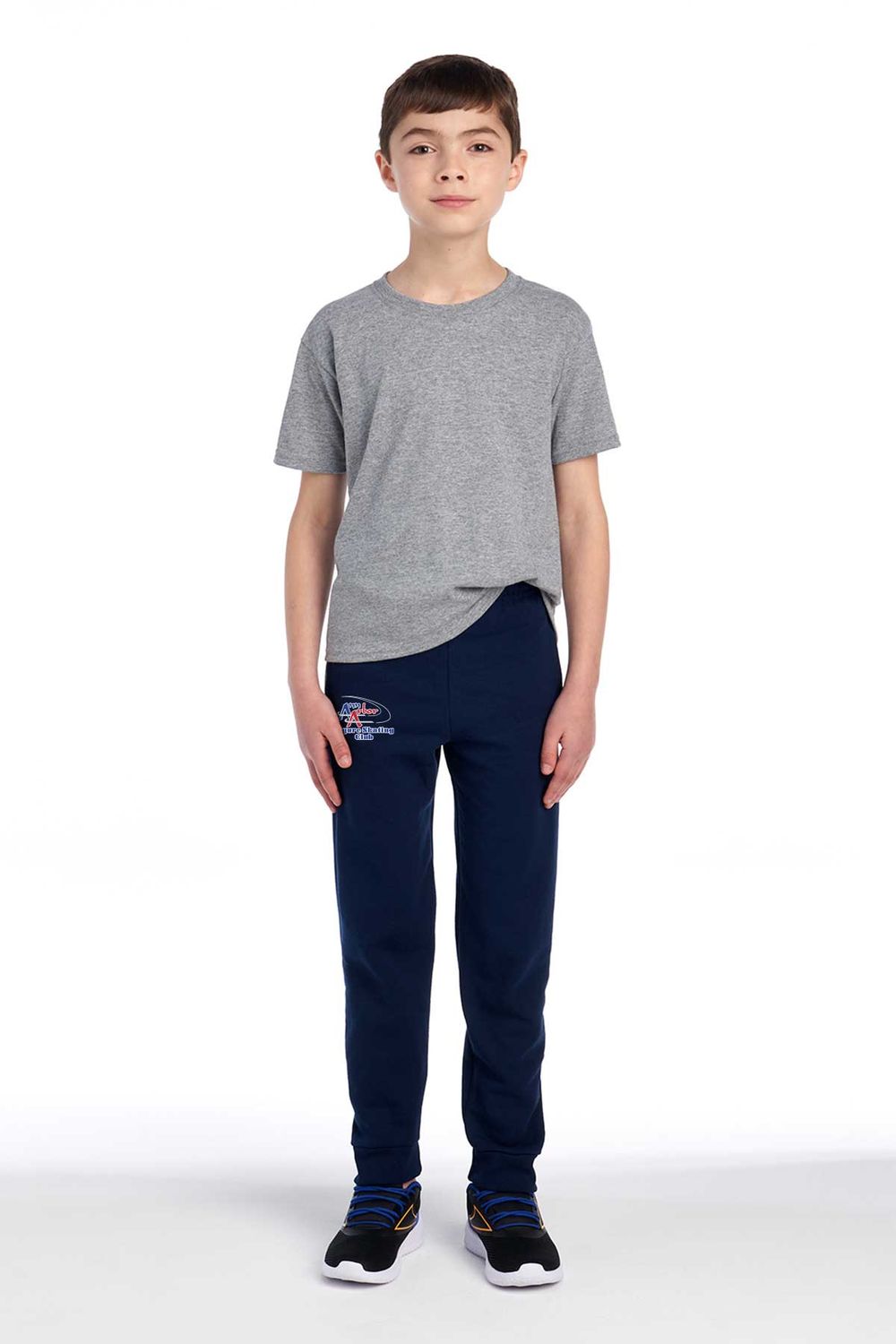 Jerzees® Youth NuBlend® Jogger Sweatpant - Navy, Black, Athletic Heather Jerzees® Youth NuBlend® Jogger Sweatpant - Navy, Black, Athletic Heather