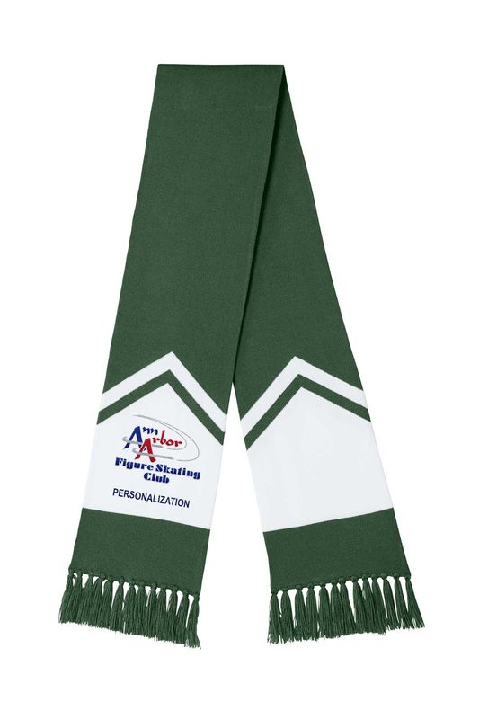 Sport-Tek® Gameday Scarf - True Royal/White, Forest Green/White, Black/White