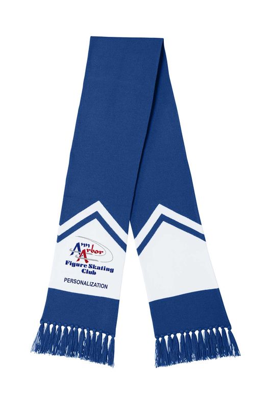 Sport-Tek® Gameday Scarf - True Royal/White, Forest Green/White, Black/White