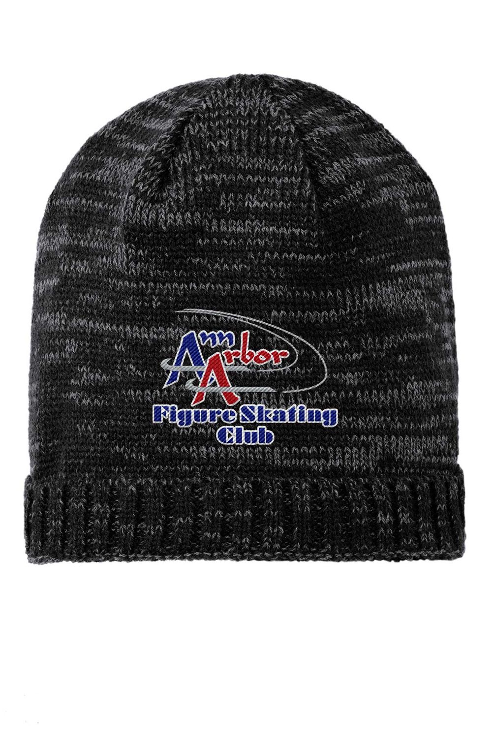 District® Spaced-Dyed Beanie - Black/Charcoal