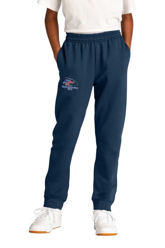Port & Company Youth Core Fleece Jogger- Navy, Black, Athletic Heather