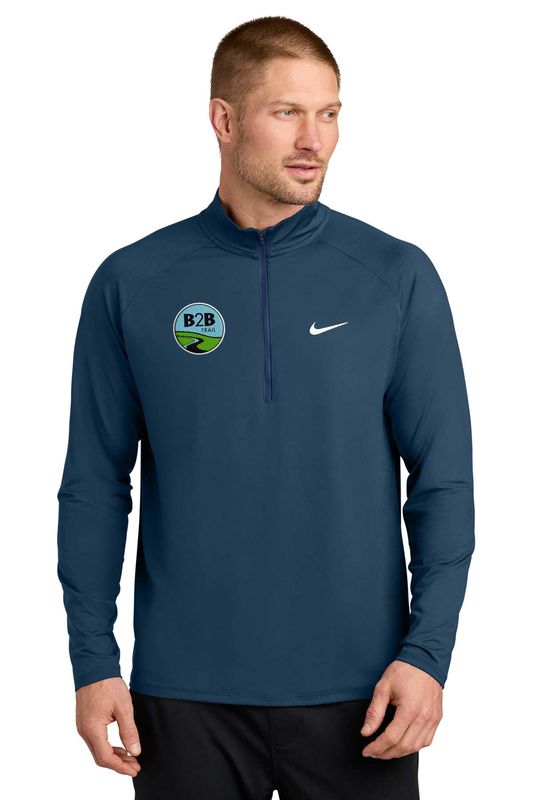 B2B TRAIL logo: Nike Dri-FIT Stride 1/2-Zip - Navy B2B TRAIL logo: Nike Dri-FIT Stride 1/2-Zip - Navy