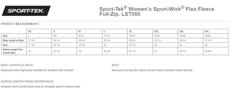 Sport-Tek Women's Sport-Wick Flex Fleece Full-Zip - Navy