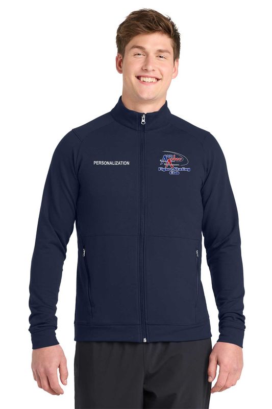 Sport-Tek Sport-Wick Flex Fleece Full-Zip- Navy