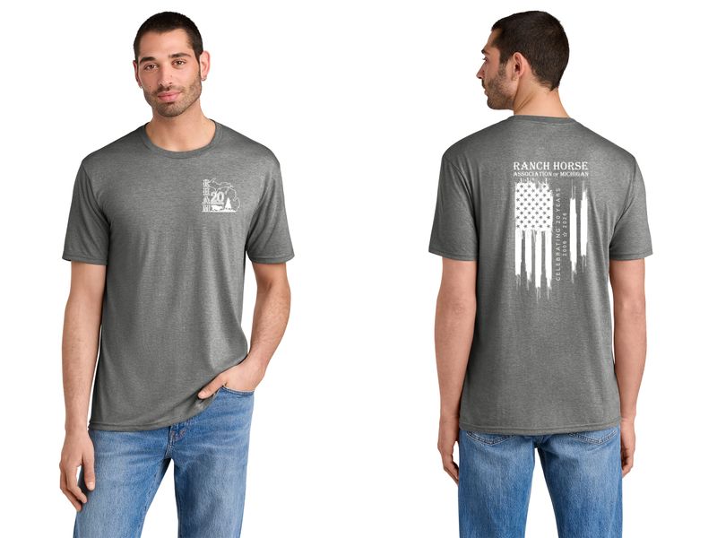 Adult Short Sleeve Perfect Tri-blend Tee- Heathered Neptune, Grey Frost, Desert Tan Heather