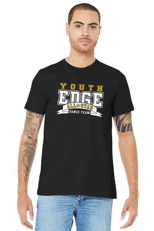 YOUTH EDGE Unisex Jersey T-Shirt-Solid Black (Youth Sizes Available)