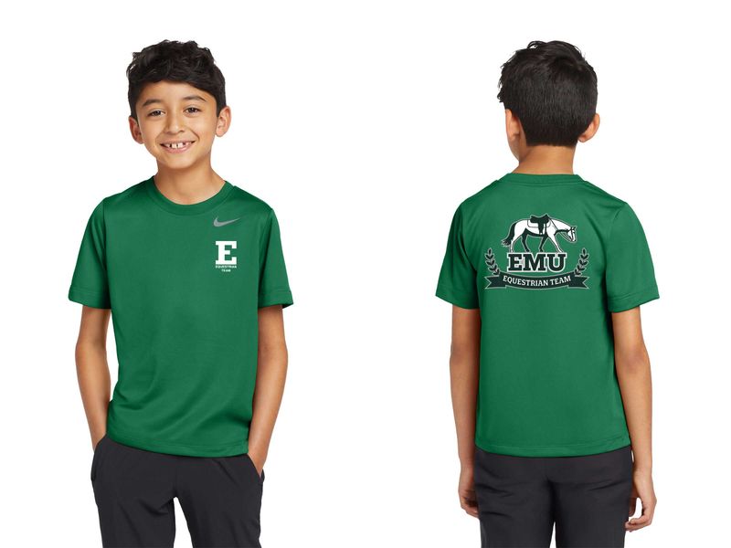 Nike Youth Legend Tee - Gorge Green, Carbon Heather, White