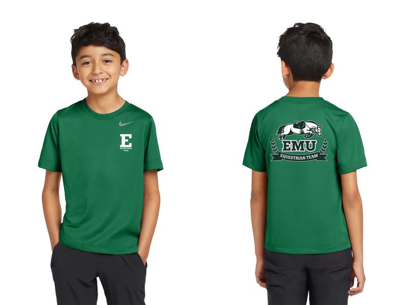 Nike Youth Legend Tee - Gorge Green, Carbon Heather, White