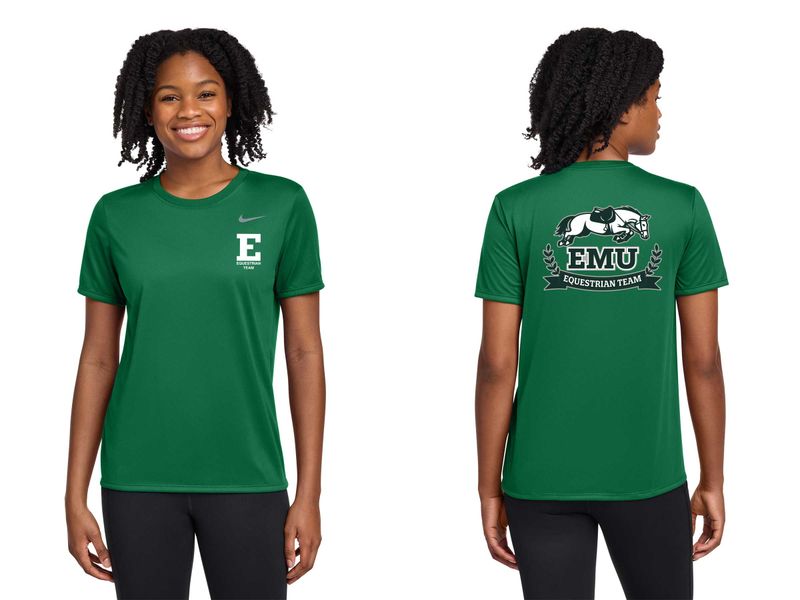 Ladies Nike Legend Tee - Gorge Green, Carbon Heather, White