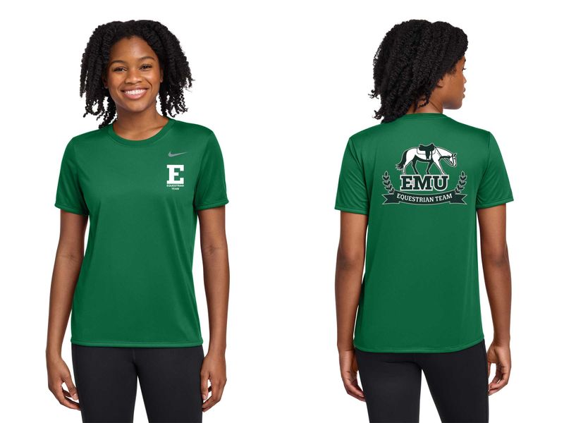 Ladies Nike Legend Tee - Gorge Green, Carbon Heather, White