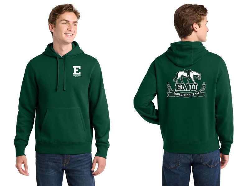 Adult Pullover Hooded Sweatshirt - Forest Green, Athletic Heather